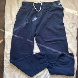 Navy Blue Drawstring Sweatpants